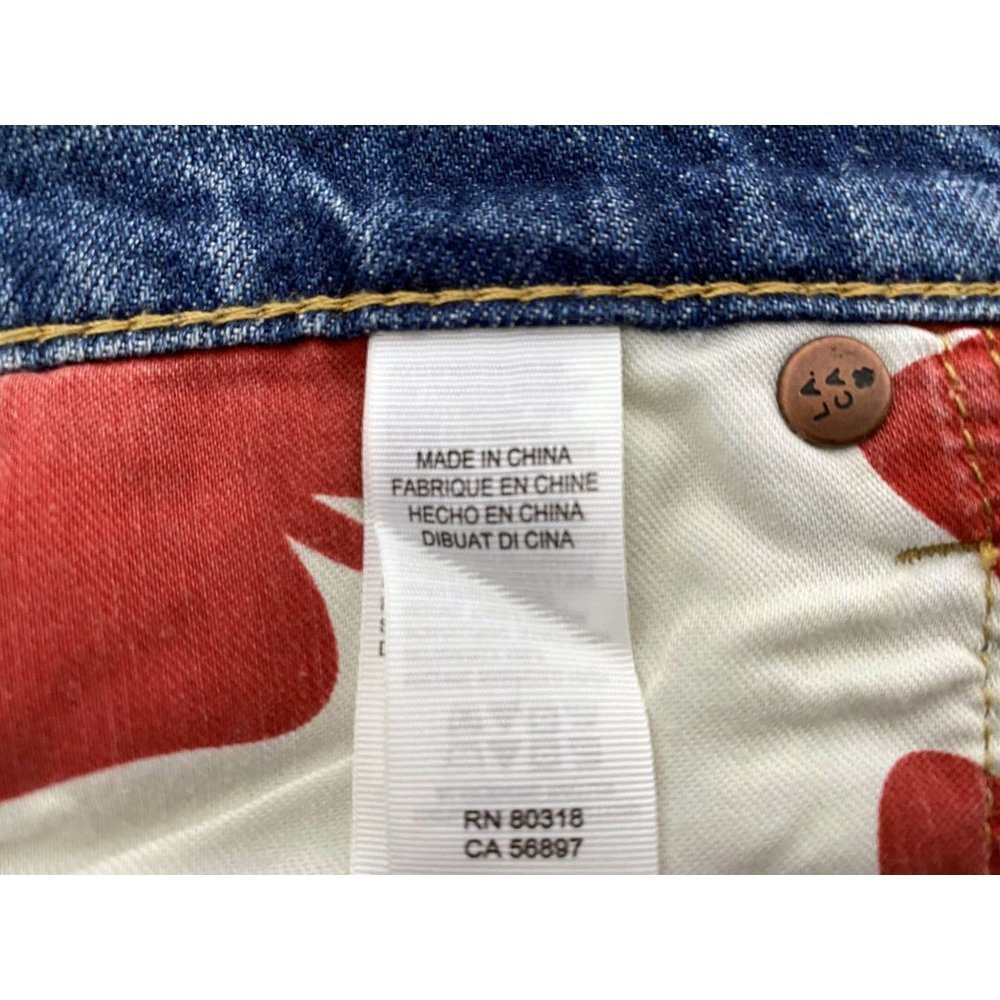 Lucky Brand Medium Denim Button Front Pencil Skirt Size 6/28 Womens Pockets - Picture 4 of 8